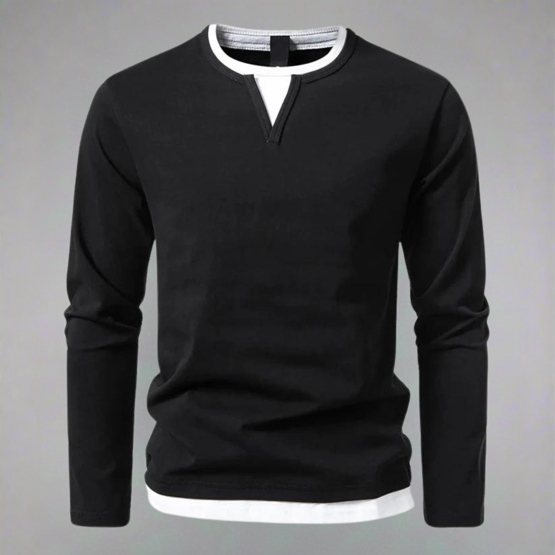 Textured V-Neck Knit