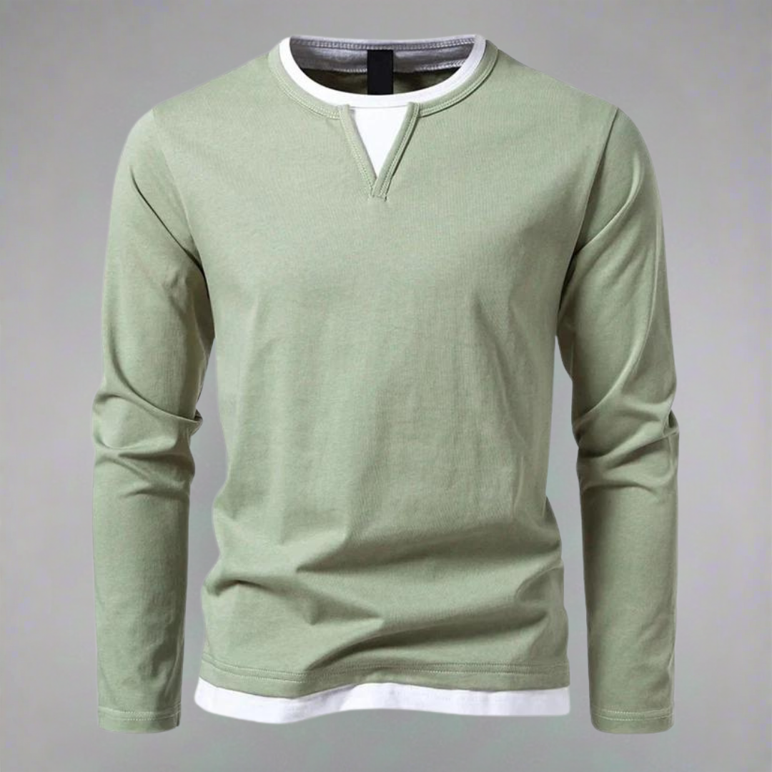 Textured V-Neck Knit