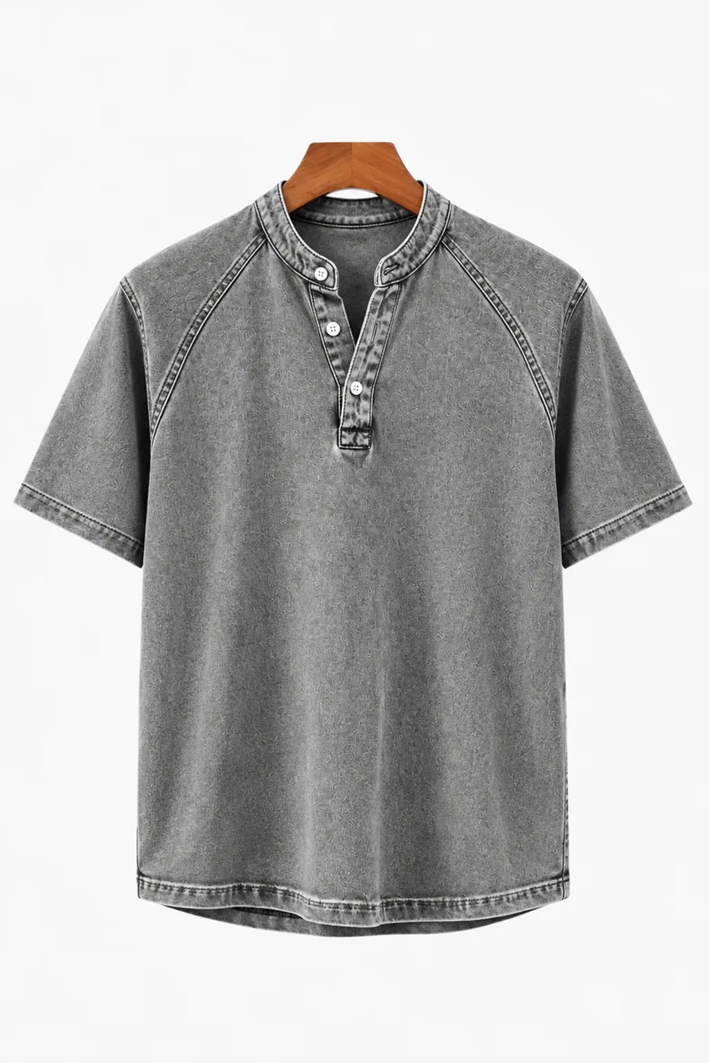 Hollis Washed Henley Tee