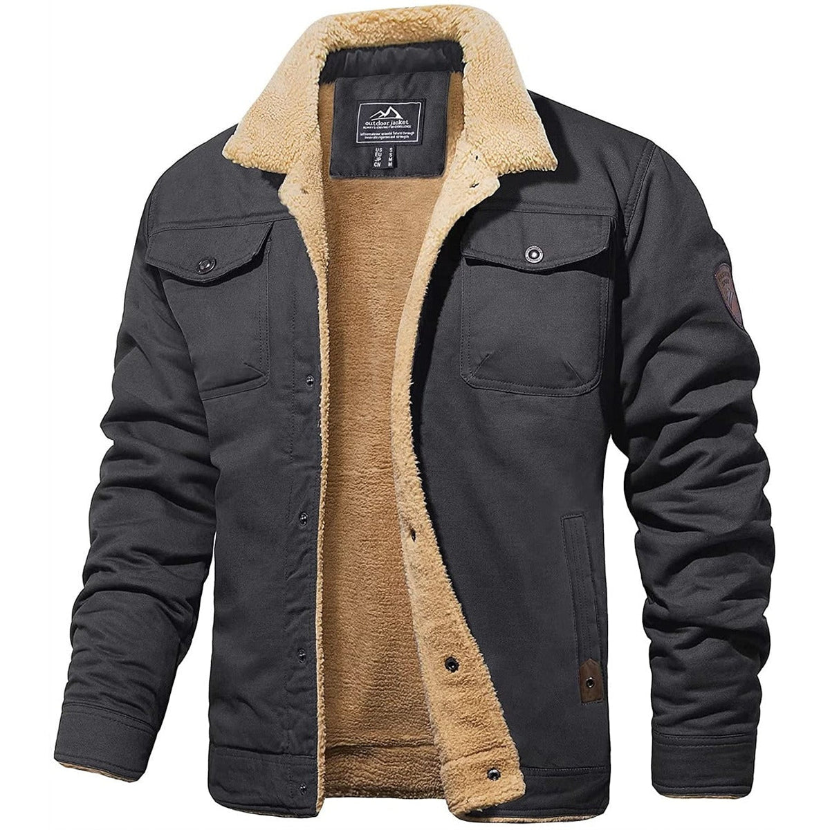 Dorian Sherpa-Lined Trucker Jacket