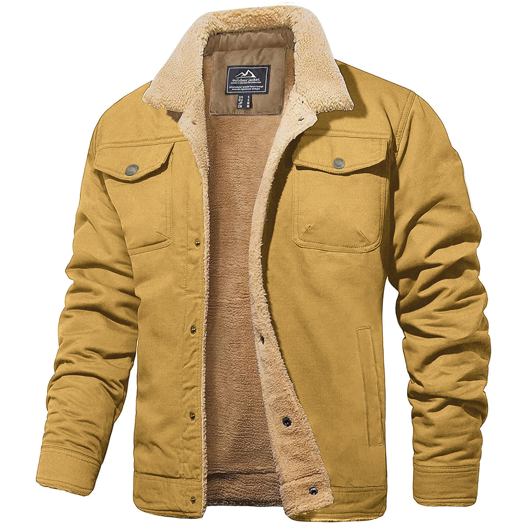 Dorian Sherpa-Lined Trucker Jacket