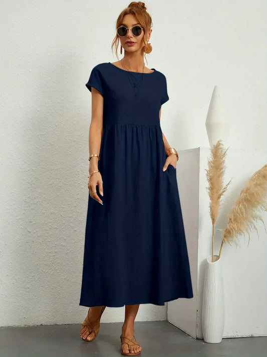 Gabriela Relaxed Pocket Maxi Dress