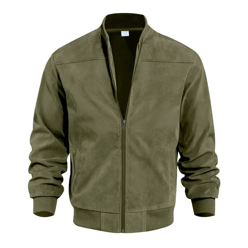 Richmond Suede-Look Bomber Jacket