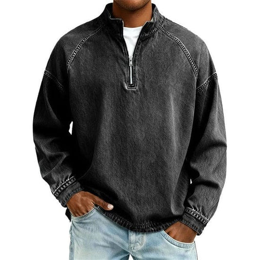Vintage Quarter-Zip Sweater