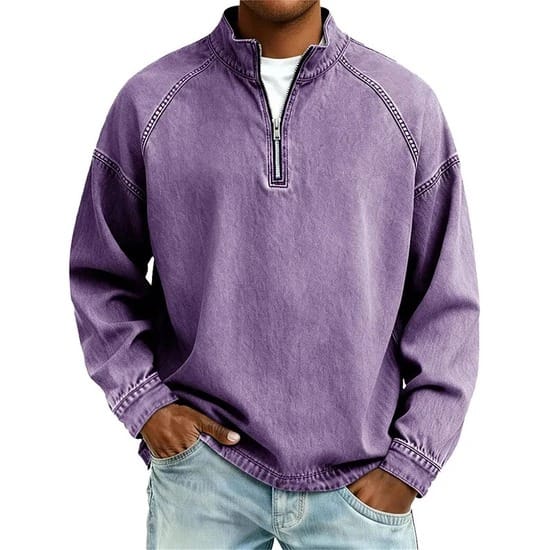 Vintage Quarter-Zip Sweater
