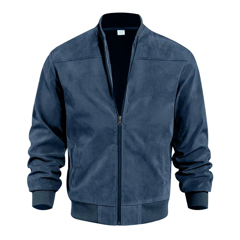 Richmond Suede-Look Bomber Jacket