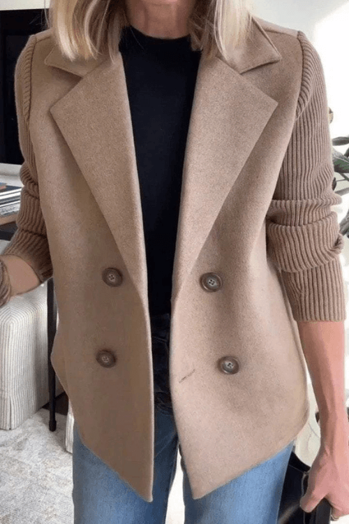 Celeste Ribbed Knit Blazer Coat