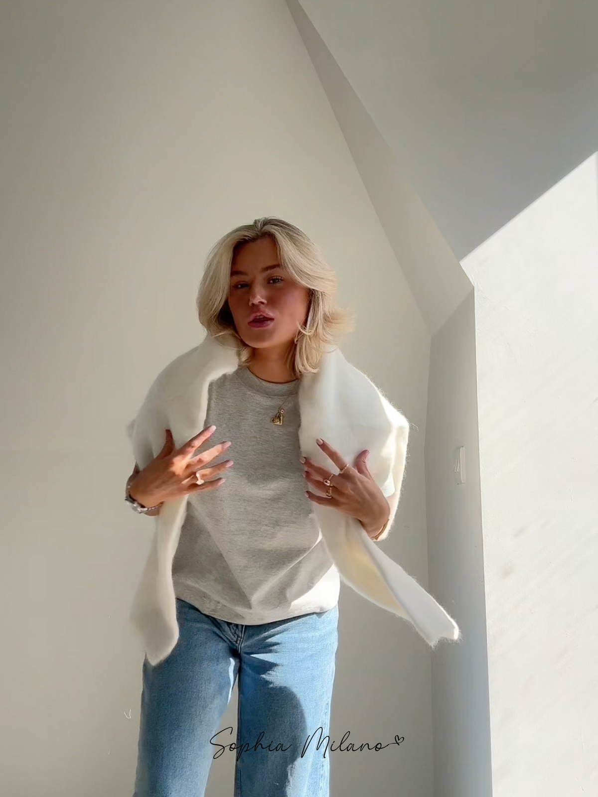 Mira Mohair-Blend Crewneck Sweater