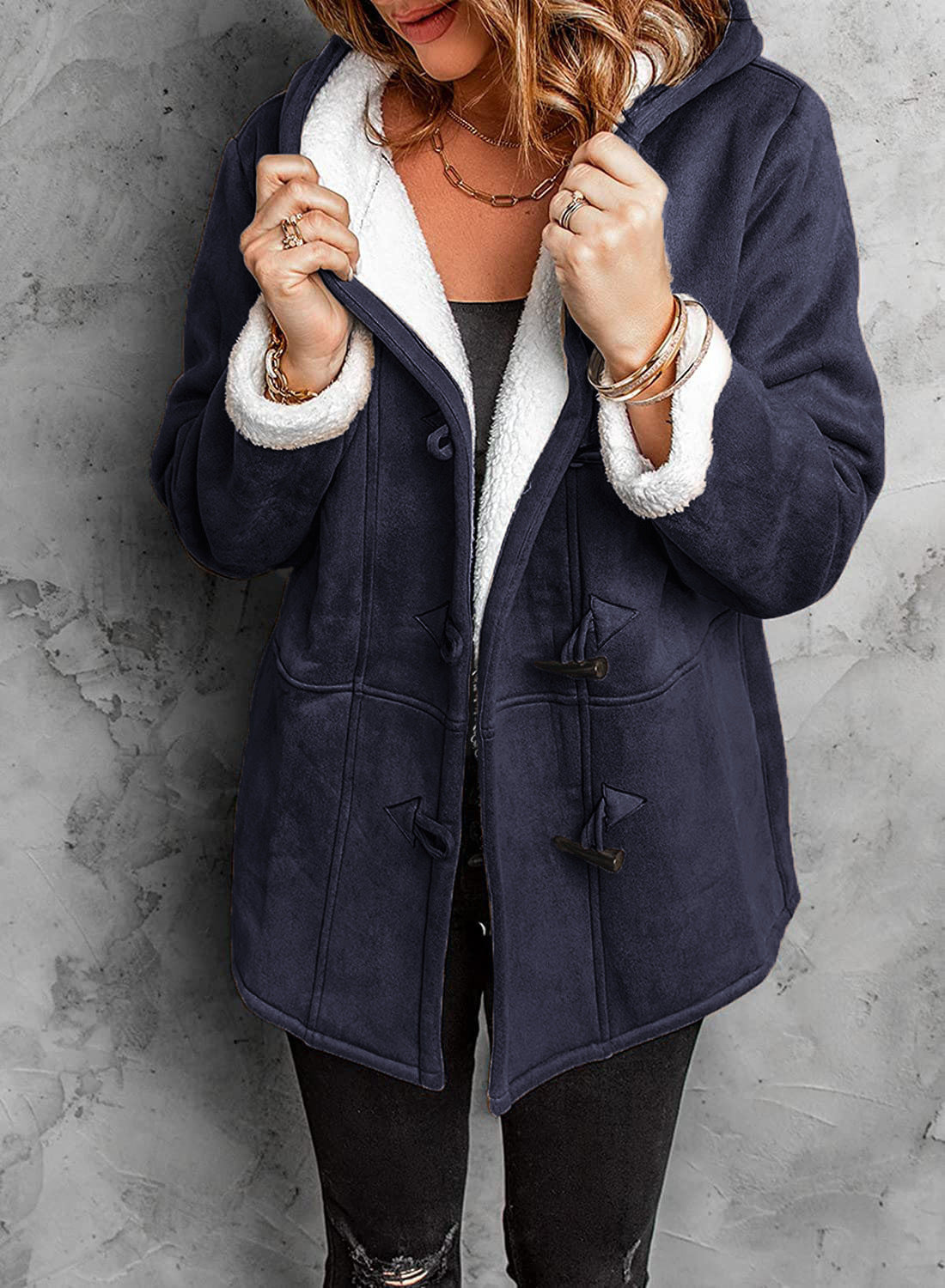 Alina Hooded Toggle Coat
