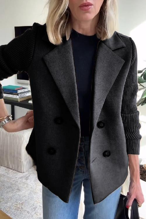 Celeste Ribbed Knit Blazer Coat