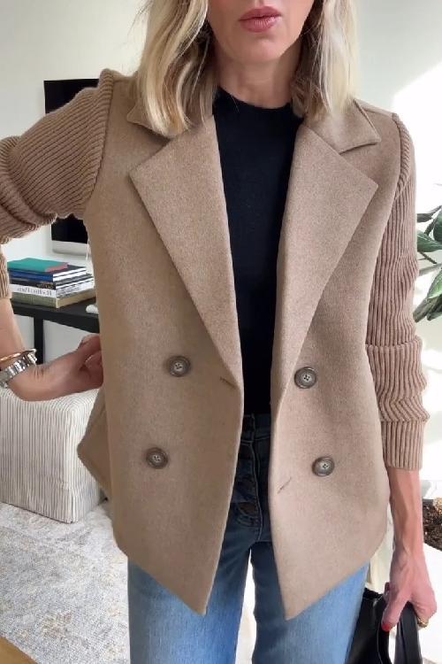 Celeste Ribbed Knit Blazer Coat