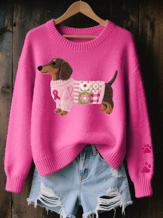 Bibi Dachshund Knit Sweater