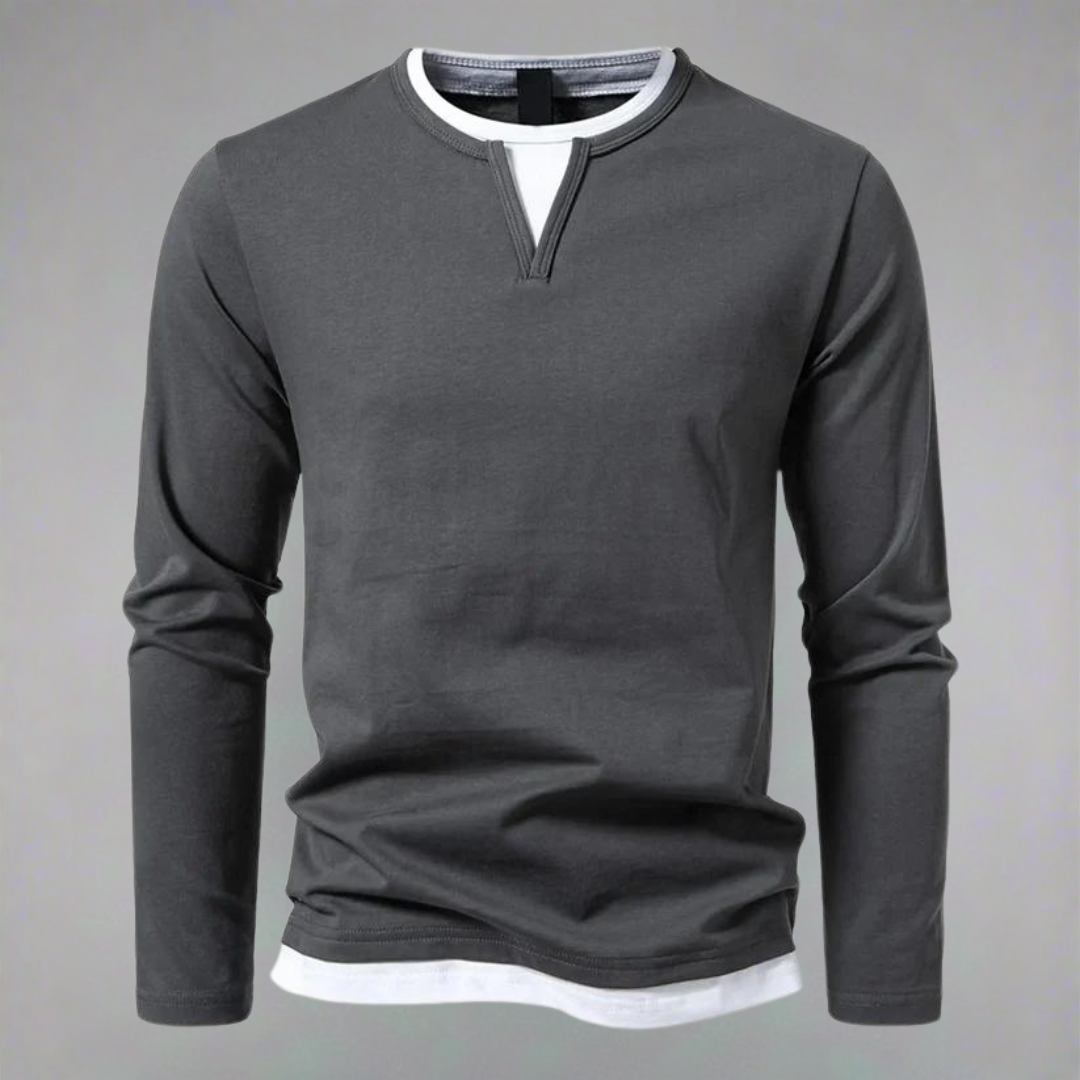 Textured V-Neck Knit