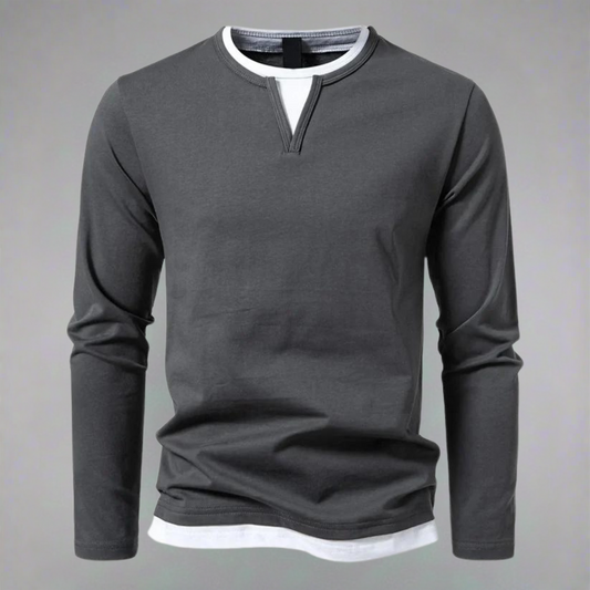 Textured V-Neck Knit
