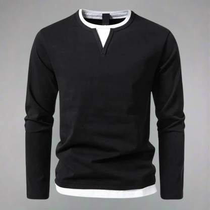 Textured V-Neck Knit