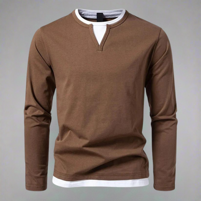 Textured V-Neck Knit