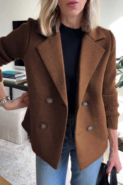 Celeste Ribbed Knit Blazer Coat