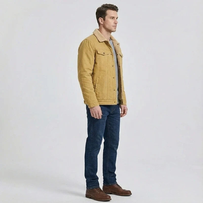 Dorian Sherpa-Lined Trucker Jacket