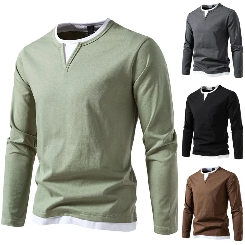 Textured V-Neck Knit