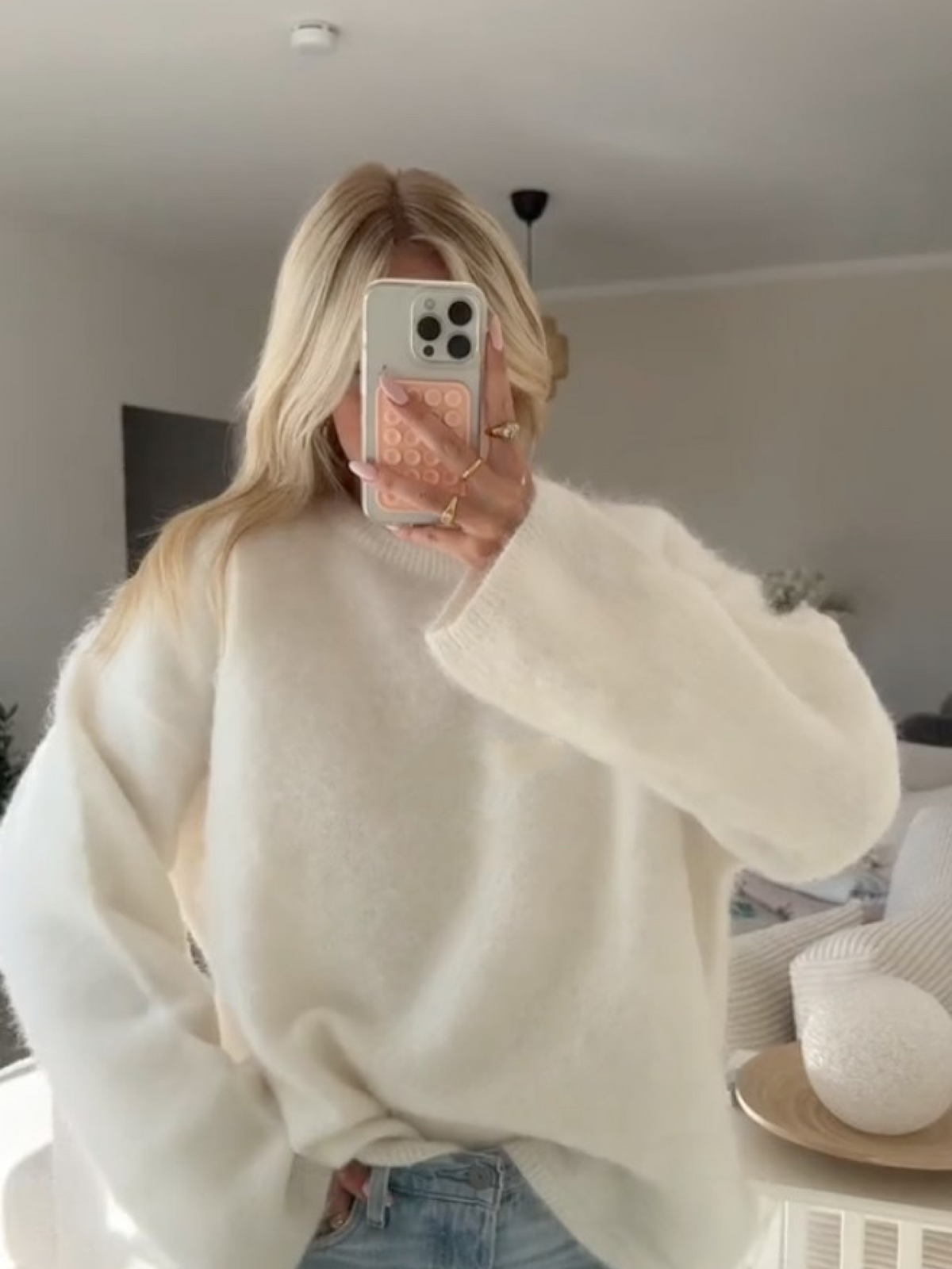 Mira Mohair-Blend Crewneck Sweater