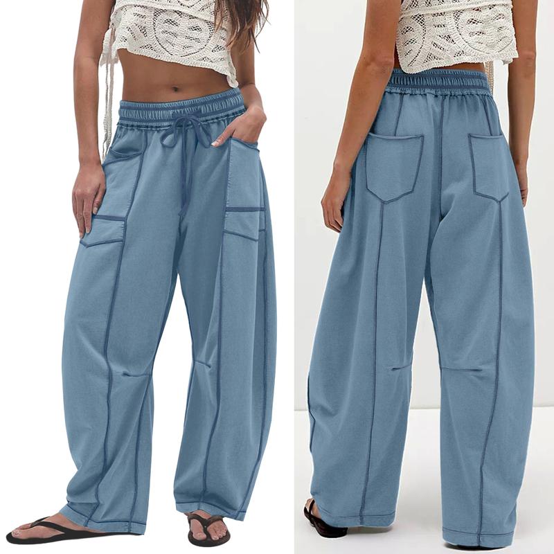 Tamsin Barrel-Leg Cotton Trousers
