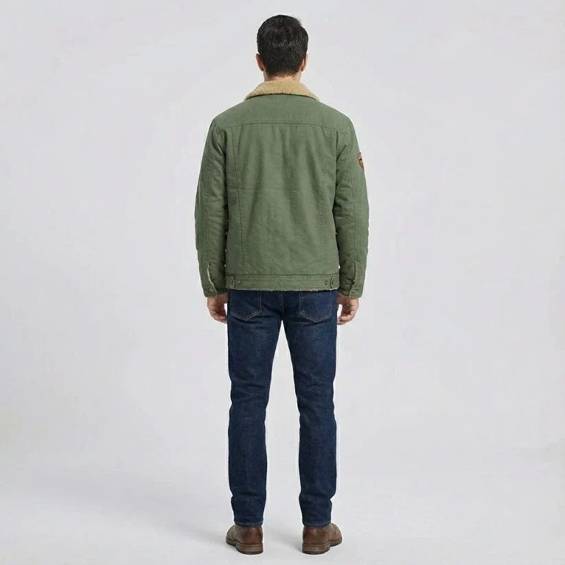 Dorian Sherpa-Lined Trucker Jacket