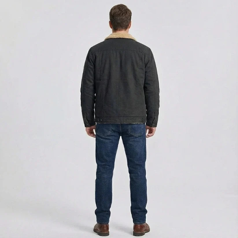Dorian Sherpa-Lined Trucker Jacket
