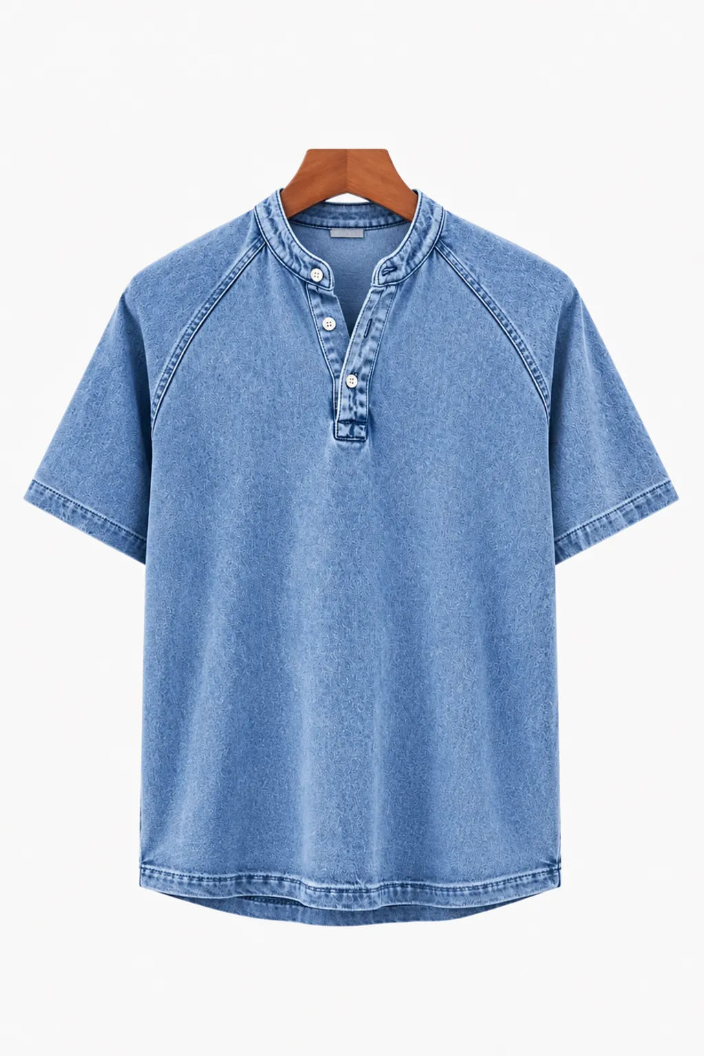 Hollis Washed Henley Tee