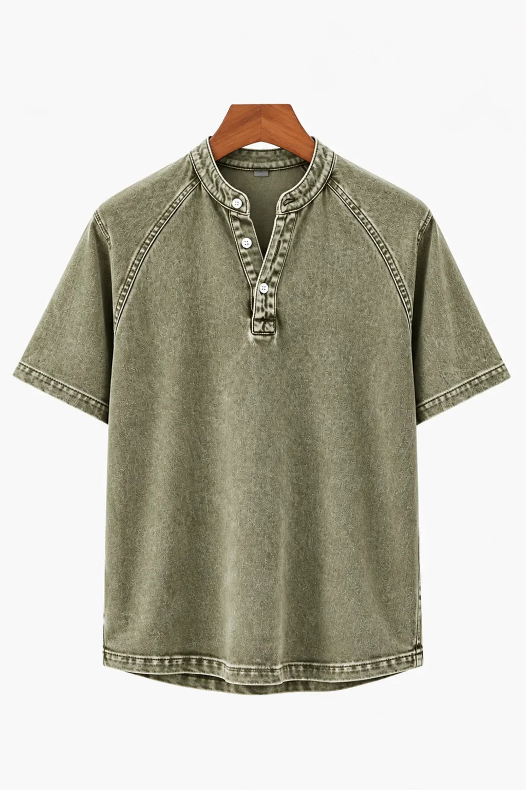 Hollis Washed Henley Tee