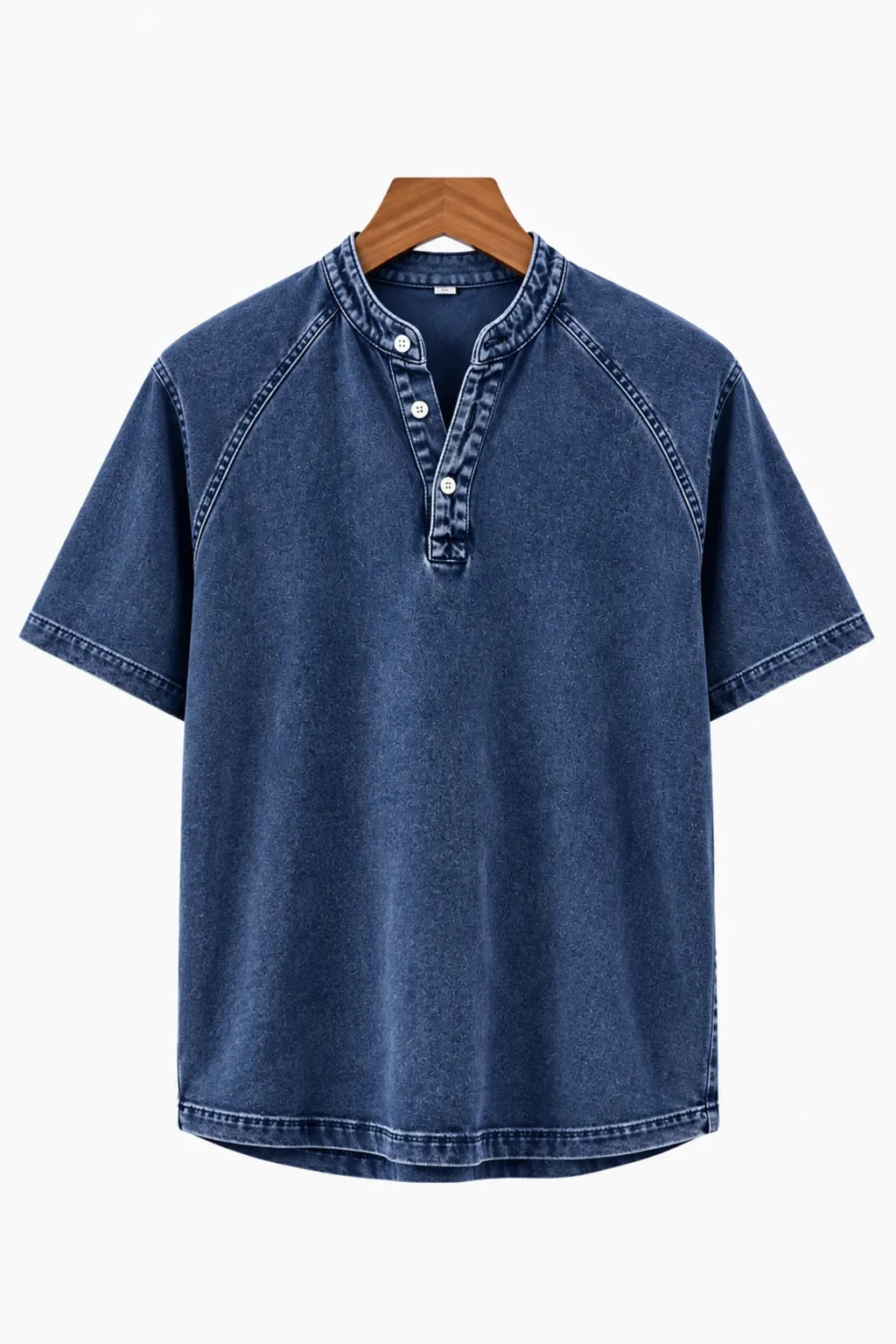 Hollis Washed Henley Tee