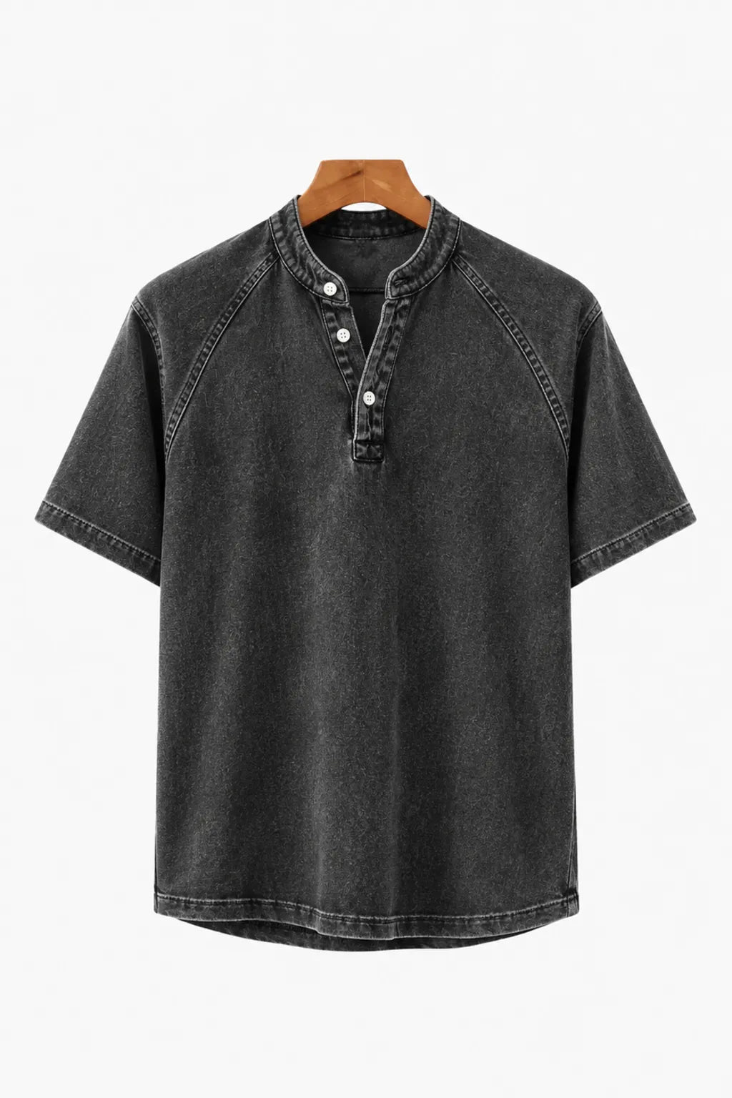 Hollis Washed Henley Tee