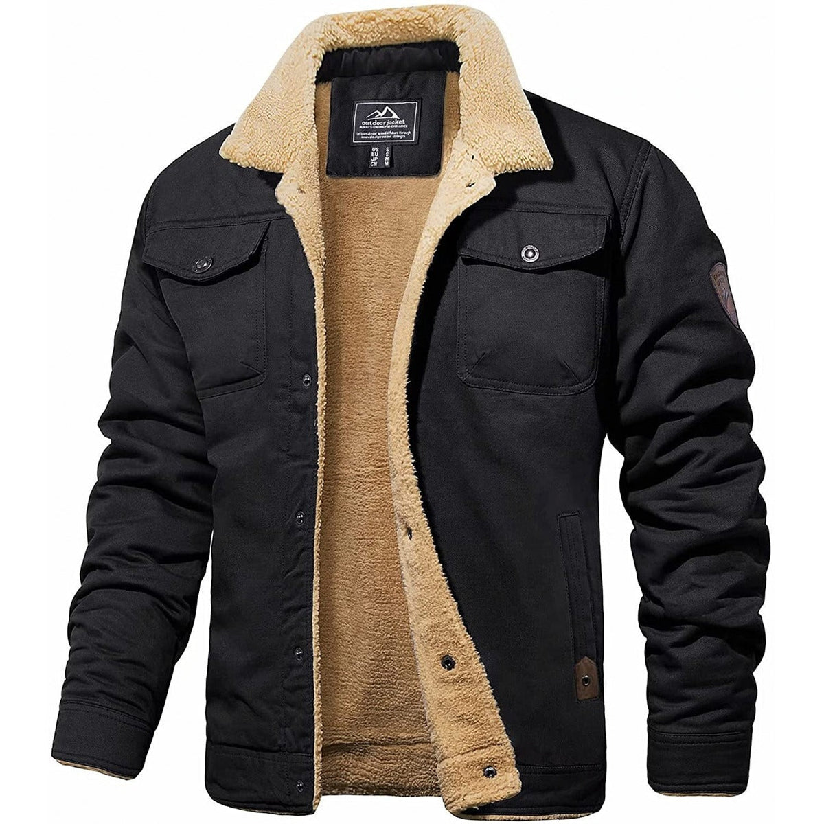 Dorian Sherpa-Lined Trucker Jacket