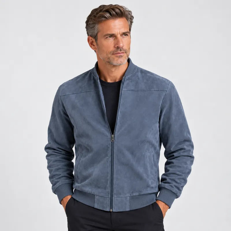 Richmond Suede-Look Bomber Jacket