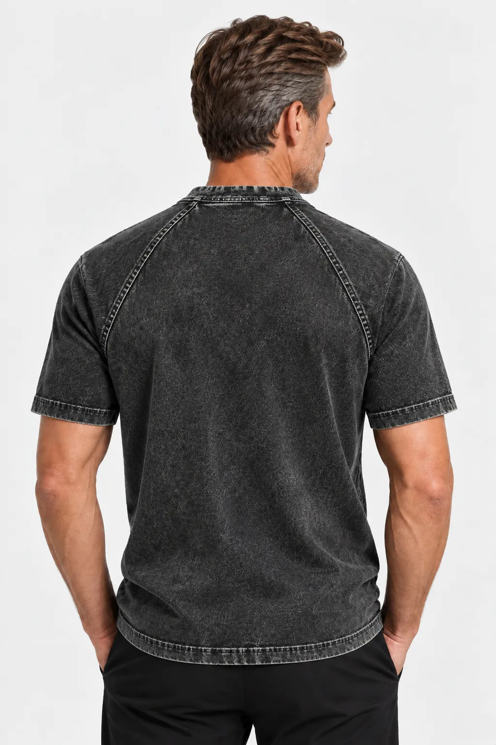 Hollis Washed Henley Tee