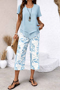 Brielle Printed Two-Piece Lounge Set