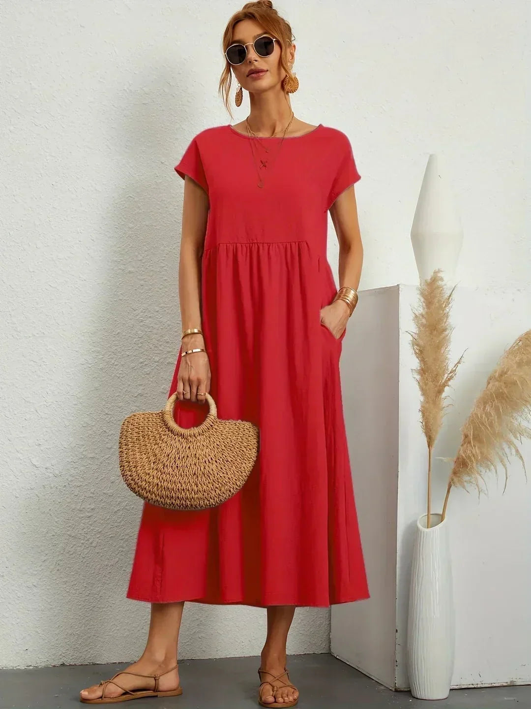 Gabriela Relaxed Pocket Maxi Dress