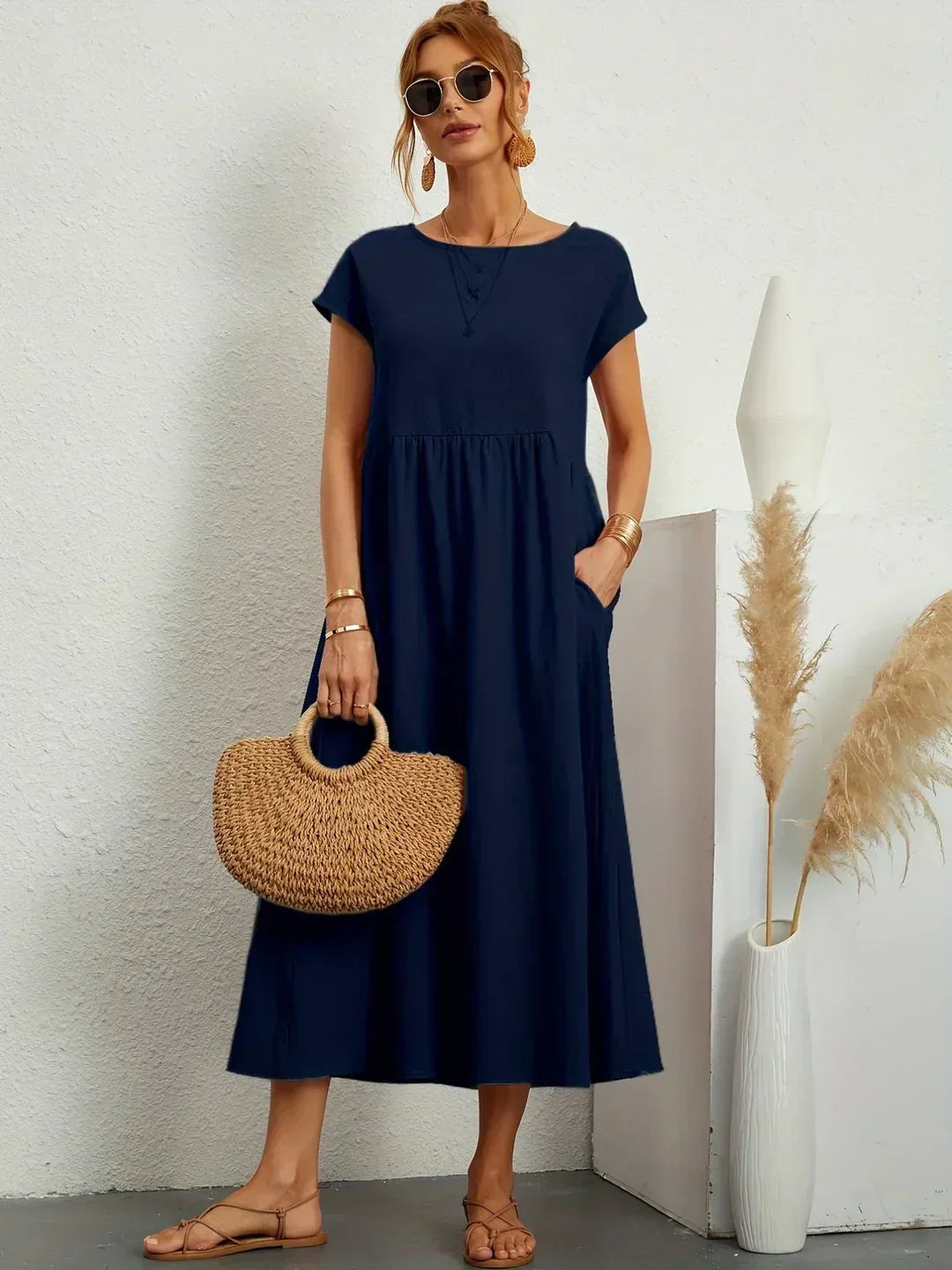 Gabriela Relaxed Pocket Maxi Dress