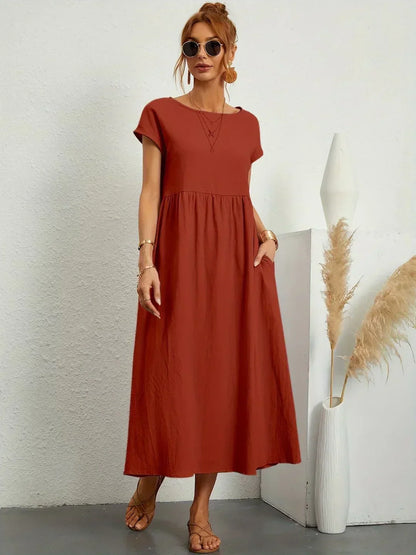 Gabriela Relaxed Pocket Maxi Dress