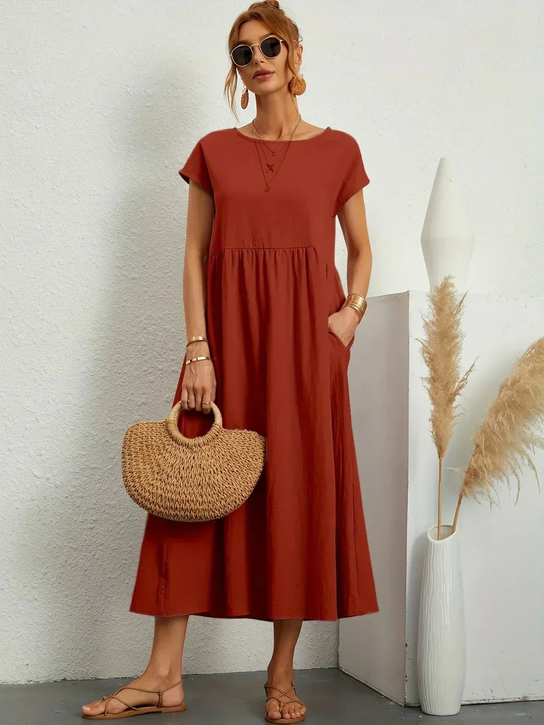Gabriela Relaxed Pocket Maxi Dress