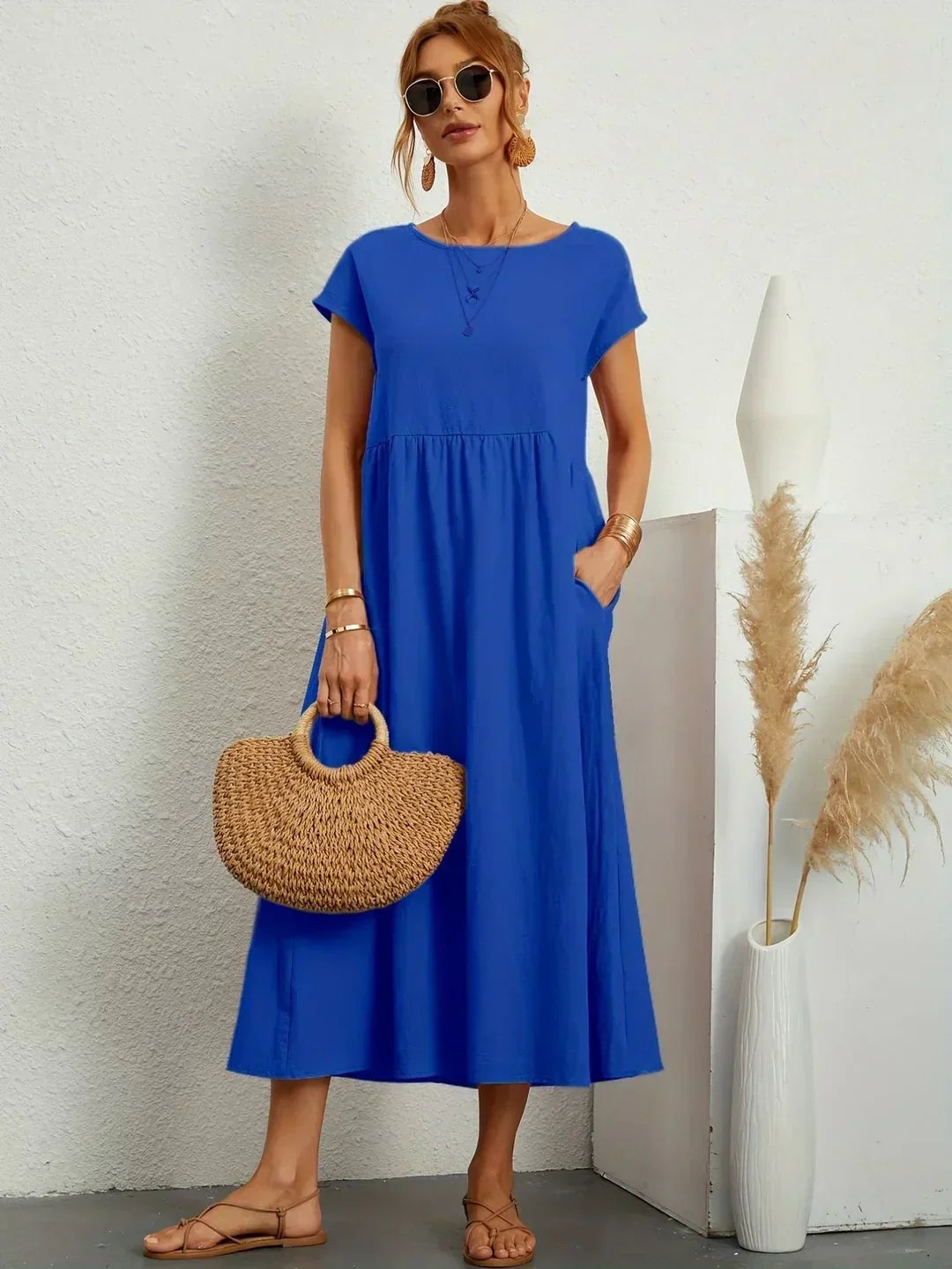 Gabriela Relaxed Pocket Maxi Dress