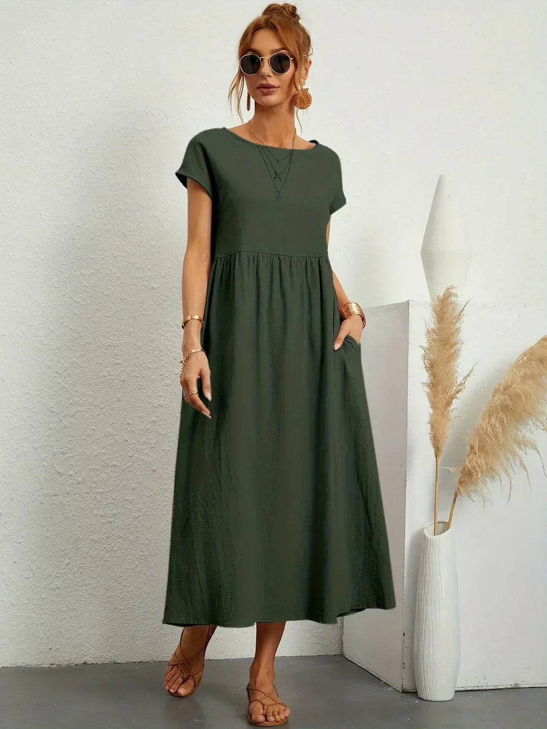 Gabriela Relaxed Pocket Maxi Dress