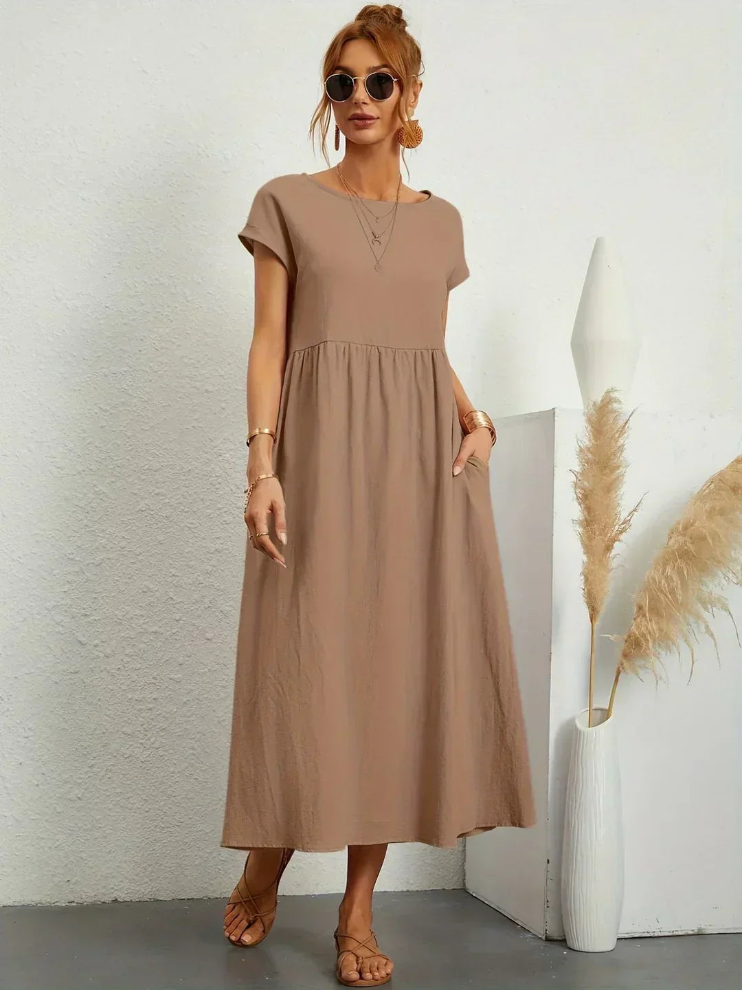 Gabriela Relaxed Pocket Maxi Dress