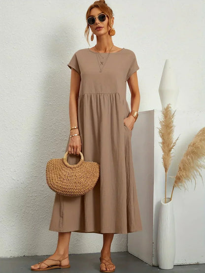 Gabriela Relaxed Pocket Maxi Dress