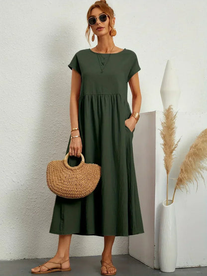 Gabriela Relaxed Pocket Maxi Dress