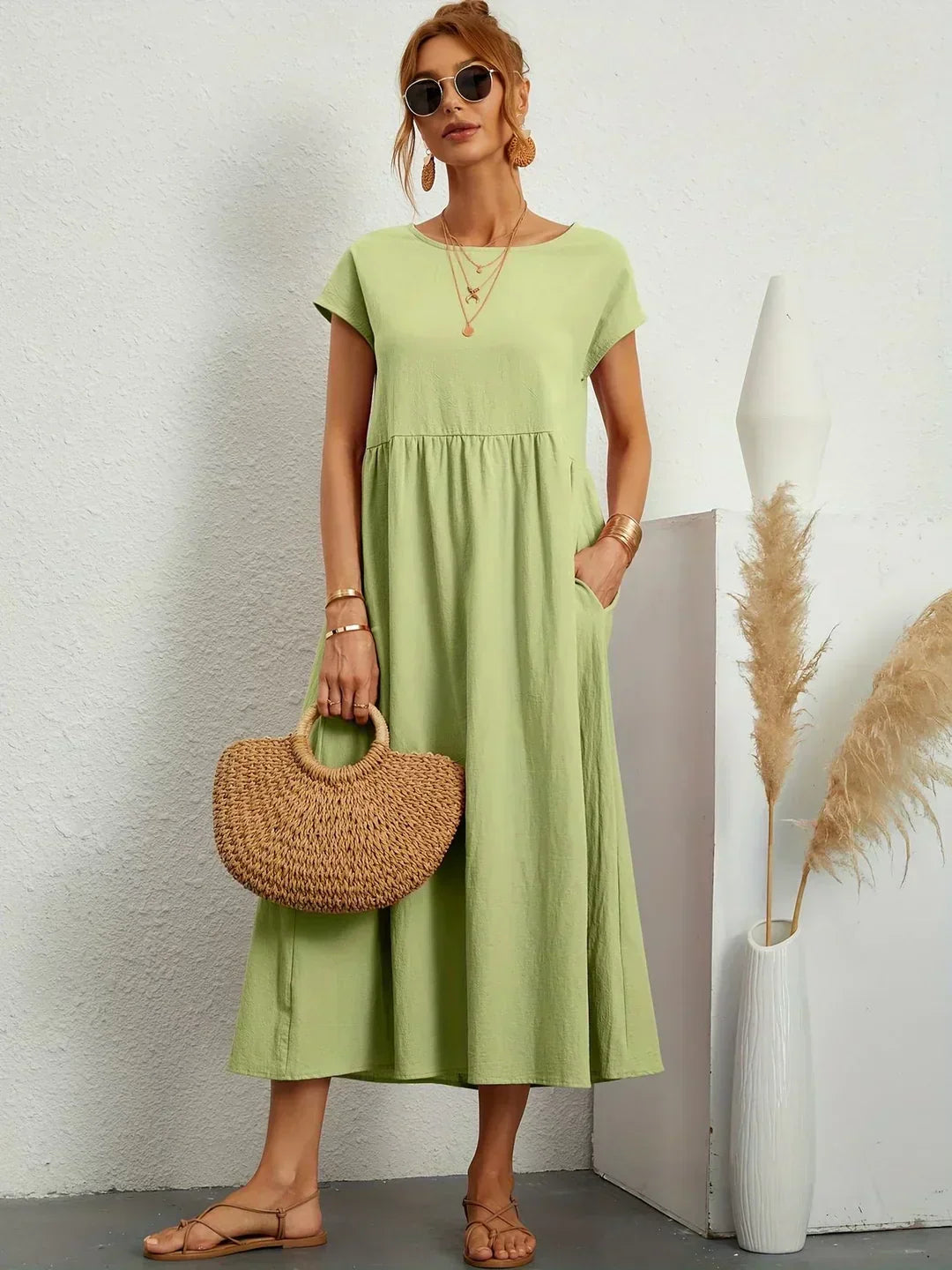 Gabriela Relaxed Pocket Maxi Dress