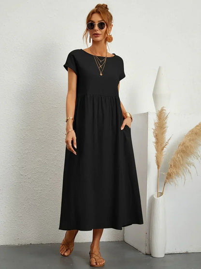 Gabriela Relaxed Pocket Maxi Dress