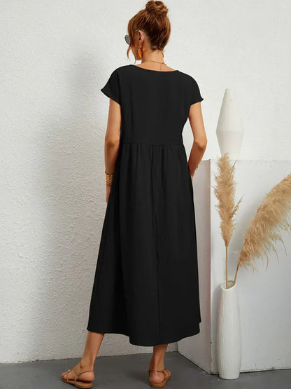 Gabriela Relaxed Pocket Maxi Dress