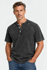 Hollis Washed Henley Tee