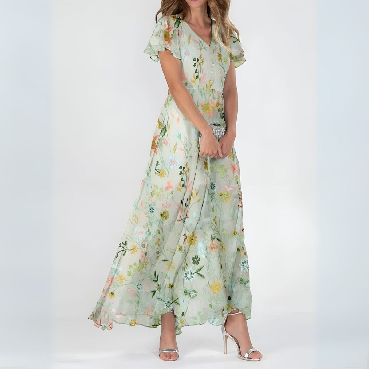 Adrienne Flowing Floral Maxi Dress