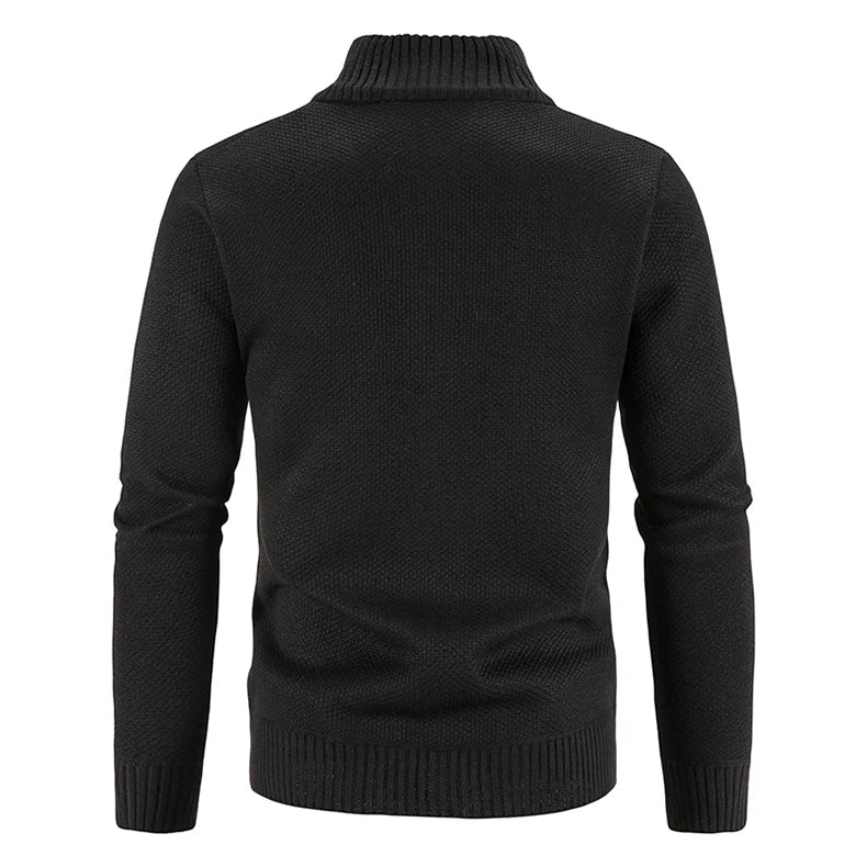 Theo Fleece-Lined Knit Zip Jacket